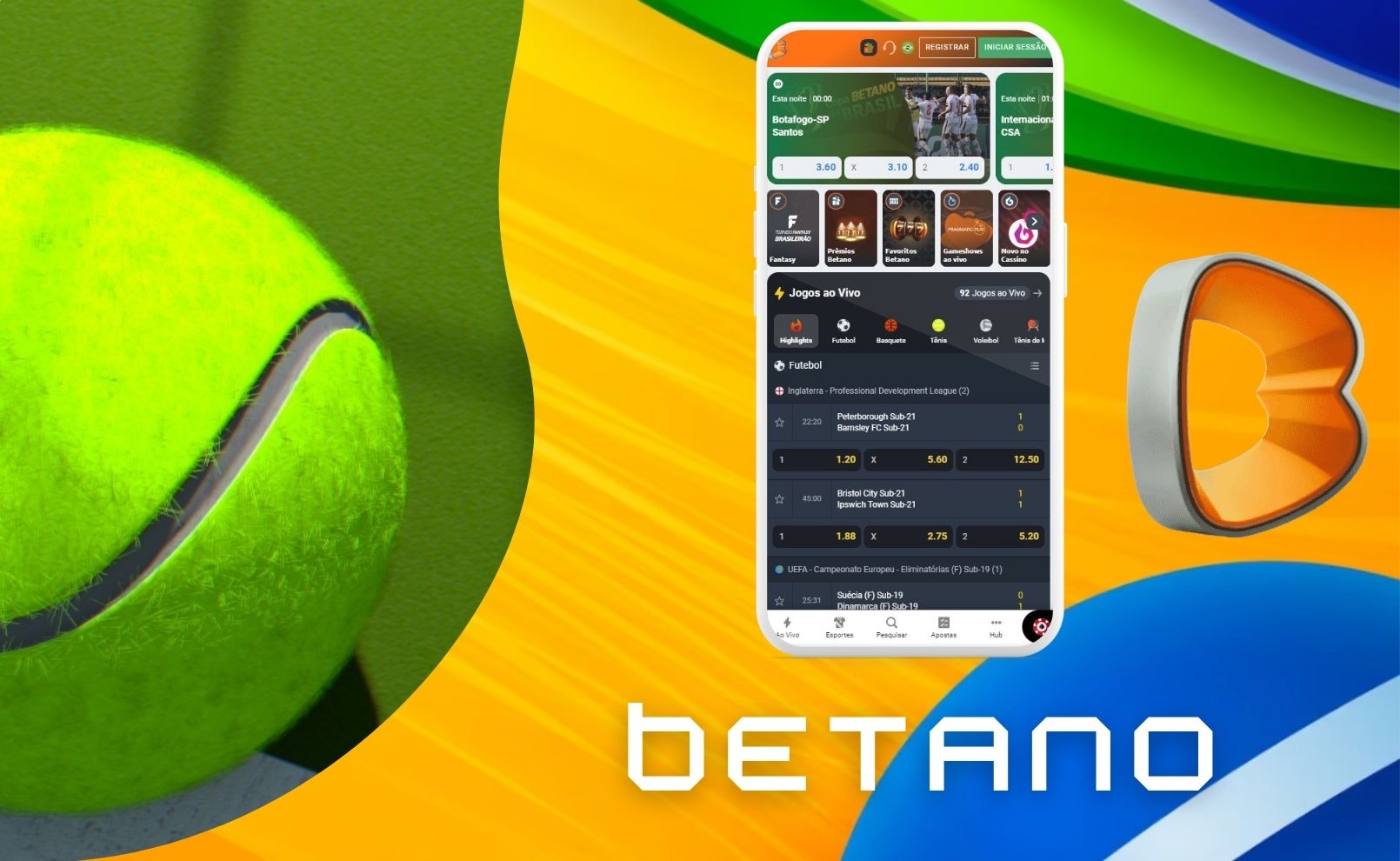 o processo de instalação do aplicativo Betano Brasil
